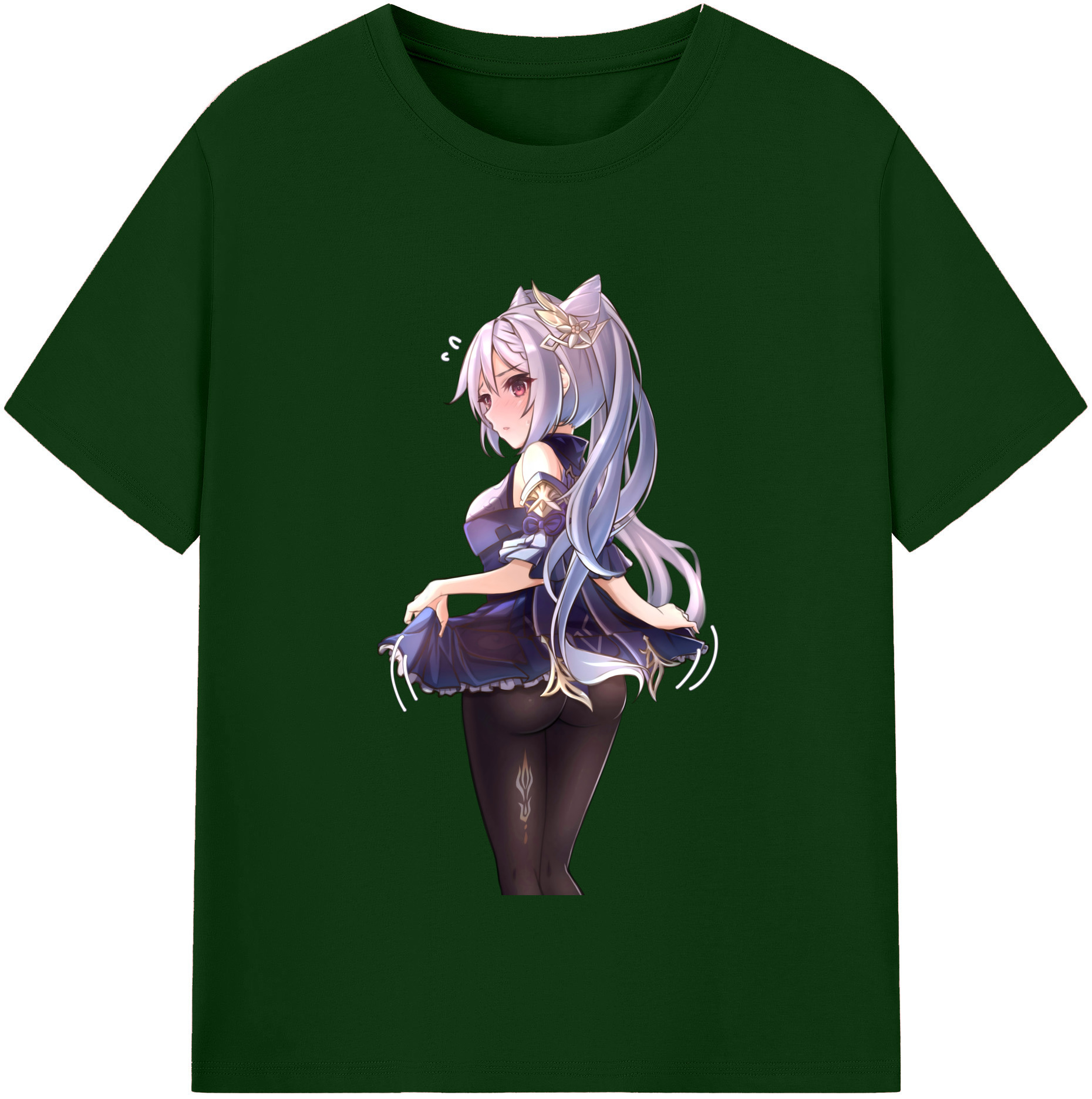 げんし神 刻晴 こくせい genshin Kokusei 綿100％半袖Tシャツ（フロントプリント）